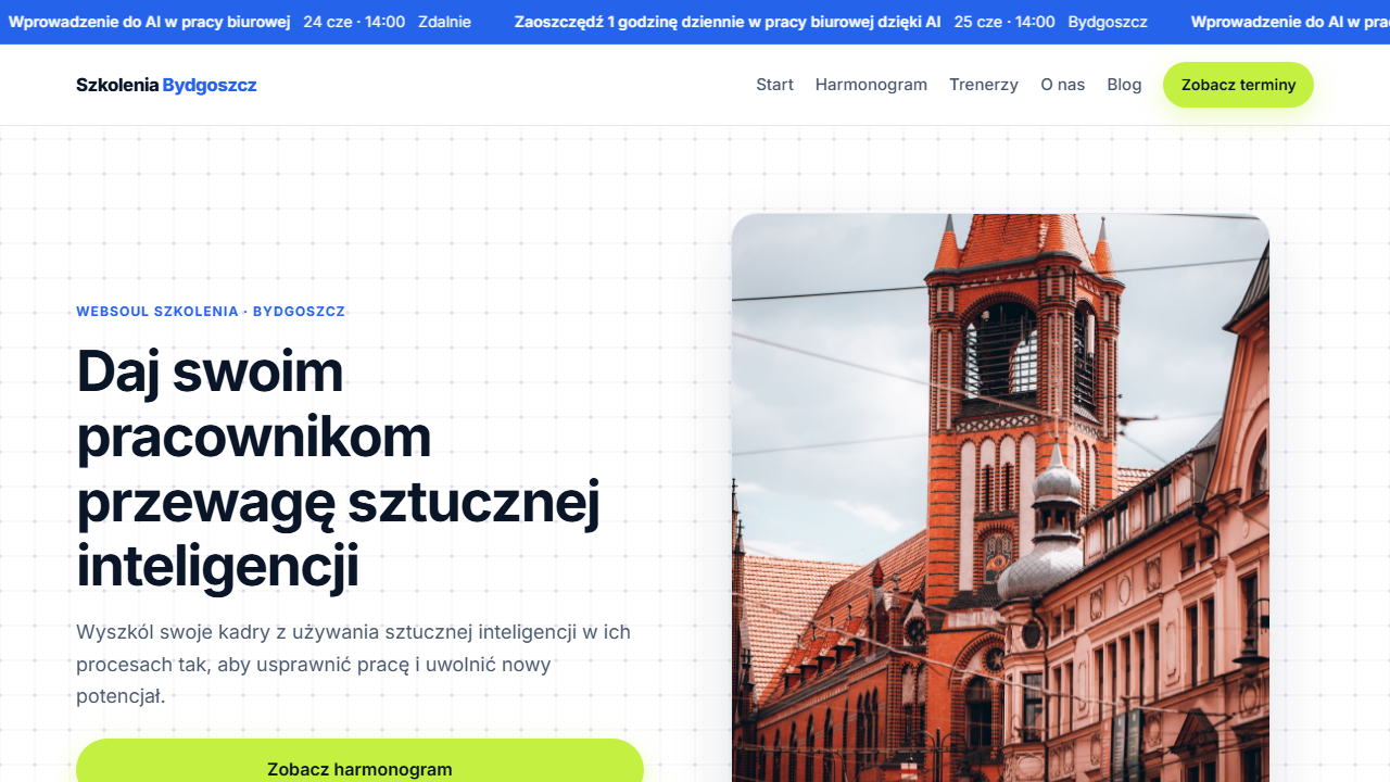 Szkolenia Bydgoszcz preview